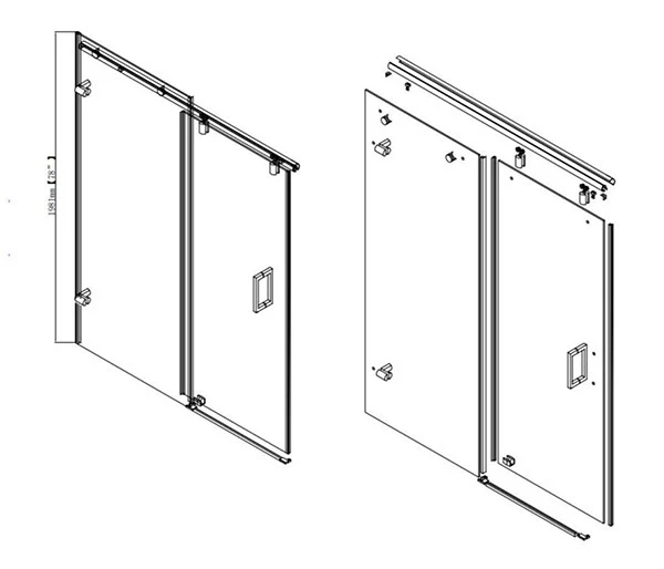 bathroom doors shower